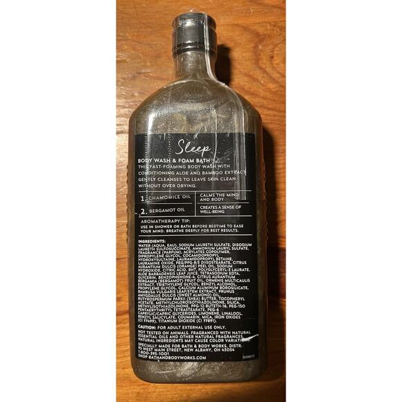 Bath & Body Works Aromatherapy Sleep Black Chamomile Charcoal Wash 10oz - Picture 3 of 4